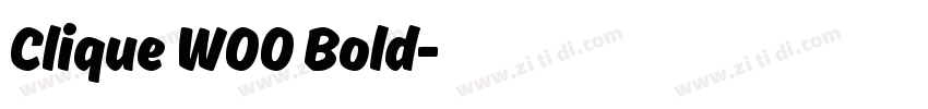 Clique W00 Bold字体转换